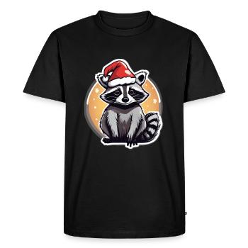 Noël - T-shirt Premium bio Homme - noir - Devant - Nico (187cm)