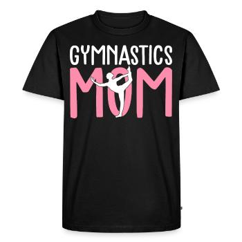 Gymnastique Maman Gymnaste Maman acrobate - T-shirt Premium bio Homme - noir - Devant - Nico (187cm)