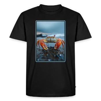 Crabe Crabe - T-shirt Premium bio Homme - noir - Devant - Nico (187cm)