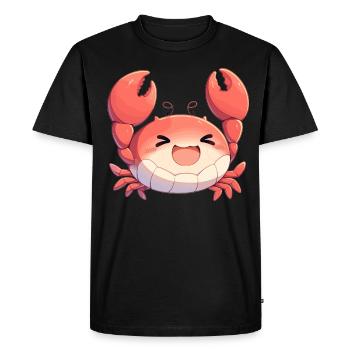 Crabe Crabe - T-shirt Premium bio Homme - noir - Devant - Nico (187cm)