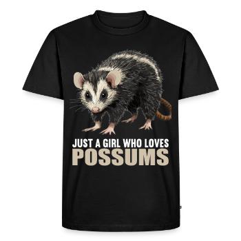 Opossum Opossums - T-shirt Premium bio Homme - noir - Devant - Nico (187cm)
