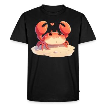 Crabe Crabe - T-shirt Premium bio Homme - noir - Devant - Nico (187cm)