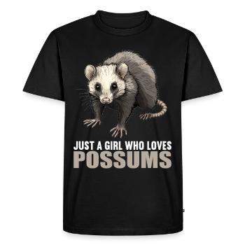 Opossum Opossums - T-shirt Premium bio Homme - noir - Devant - Nico (187cm)