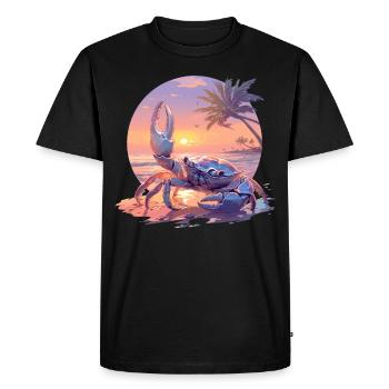 Crabe Crabe - T-shirt Premium bio Homme - noir - Devant - Nico (187cm)