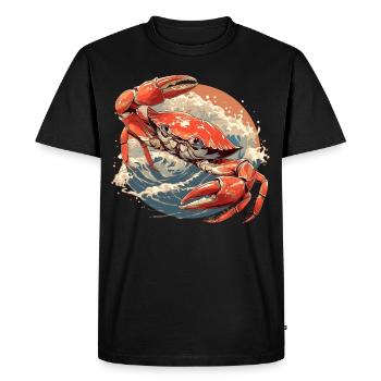 Crabe Crabe - T-shirt Premium bio Homme - noir - Devant - Nico (187cm)