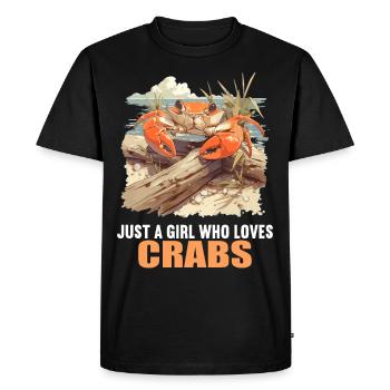 Crabe Crabe - T-shirt Premium bio Homme - noir - Devant - Nico (187cm)