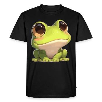 Frog Frogs - Men's Premium Organic T-Shirt - black - Front - Nico (187cm)