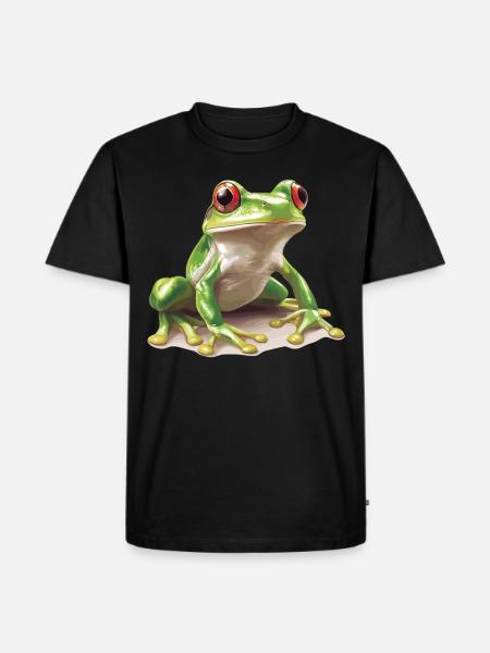 Frog Frogs - Men's Premium Organic T-Shirt - black