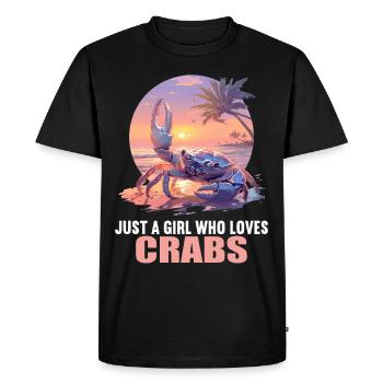 Crabe Crabe - T-shirt Premium bio Homme - noir - Devant - Nico (187cm)
