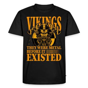 Vikings, ils étaient du métal avant qu’il n’existe - T-shirt Premium bio Homme - noir - Devant - Nico (187cm)