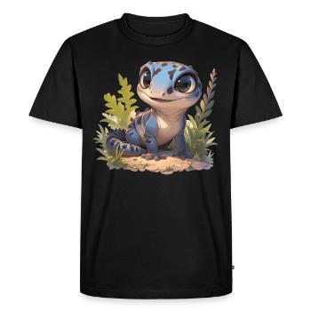 Geckos Geckos - T-shirt Premium bio Homme - noir - Devant - Nico (187cm)