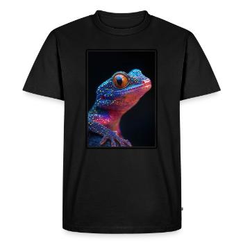 Geckos Geckos - T-shirt Premium bio Homme - noir - Devant - Nico (187cm)
