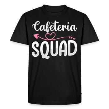 Cafeteria Squad Lunch Lady - Men's Premium Organic T-Shirt - black - Front - Nico (187cm)