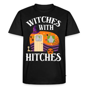Rv Camping Camper Halloween Sorcières avec - T-shirt Premium bio Homme - noir - Devant - Nico (187cm)