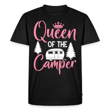 RV Camping Motorhome Camping Girl Motorhome - Men's Premium Organic T-Shirt - black - Front - Nico (187cm)