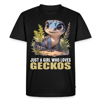 Geckos Geckos - T-shirt Premium bio Homme - noir - Devant - Nico (187cm)
