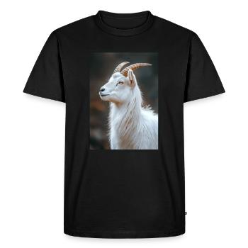 goats goat - Men's Premium Organic T-Shirt - black - Front - Nico (187cm)