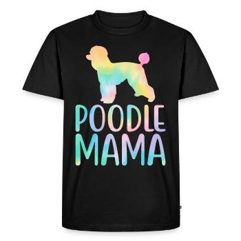 Caniche Maman Caniche Amoureux des chiens - T-shirt Premium bio Homme - noir - Devant - Nico (187cm)