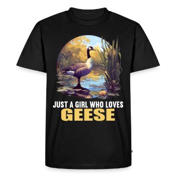 oies oies - T-shirt Premium bio Homme - noir - Devant - Nico (187cm)