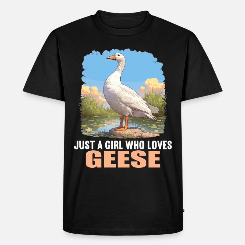 Gänse Gans - Männer Premium Bio T-Shirt - Schwarz