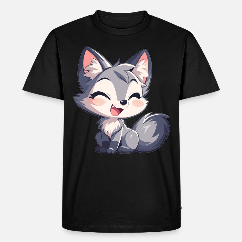 Graufüchse Graufuchs - Männer Premium Bio T-Shirt - Schwarz