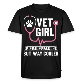 Vet Tech Technician Vet Assistant Vet Girl Way - Men's Premium Organic T-Shirt - black - Front - Nico (187cm)