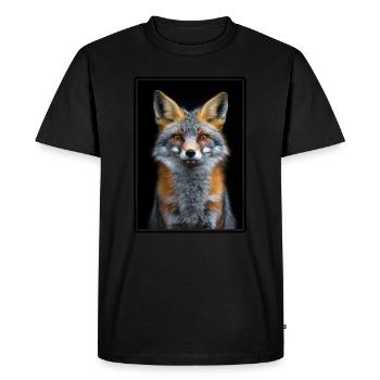 Gray Foxes Gray Fox - Men's Premium Organic T-Shirt - black - Front - Nico (187cm)