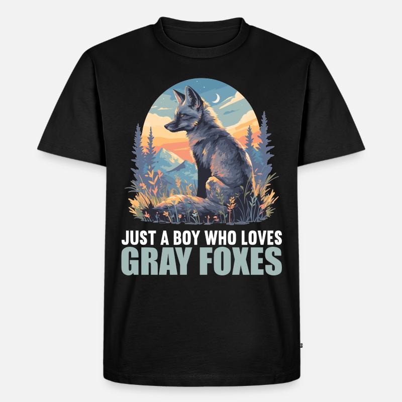 Graufüchse Graufuchs - Männer Premium Bio T-Shirt - Schwarz