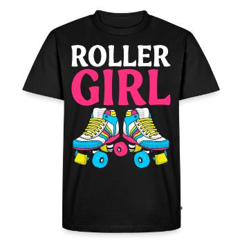 Roller Girl Patinage Patinage Fille Patinage - T-shirt Premium bio Homme - noir - Devant - Nico (187cm)