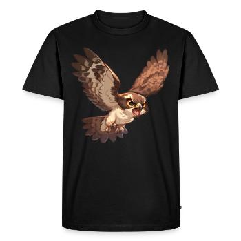 Faucons Faucon - T-shirt Premium bio Homme - noir - Devant - Nico (187cm)