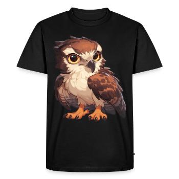Faucon Faucon - T-shirt Premium bio Homme - noir - Devant - Nico (187cm)