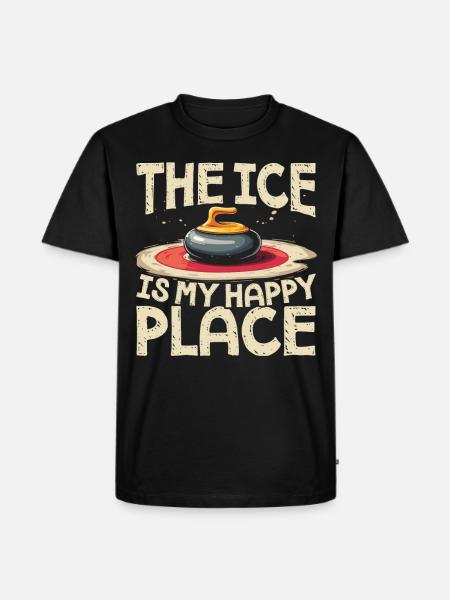 Curling, Curling, Curling, Curling, Curling - Ekologisk premium-T-shirt herr - svart