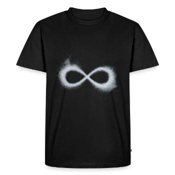 Infini - T-shirt Premium bio Homme - noir - Devant - Nico (187cm)