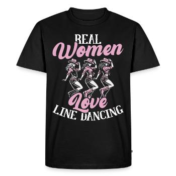 Line Dance, Country Music, Cowboy, Line Dance - Men's Premium Organic T-Shirt - black - Front - Nico (187cm)