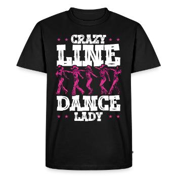Line Dance, Country Music, Cowboy, Line Dance - Men's Premium Organic T-Shirt - black - Front - Nico (187cm)