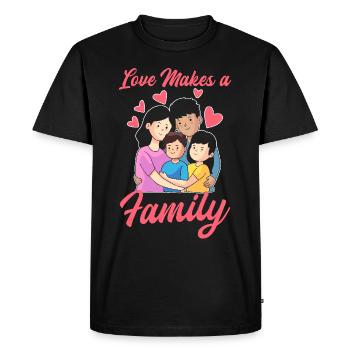 Thank You Gifts for Foster Parents - Men's Premium Organic T-Shirt - black - Front - Nico (187cm)