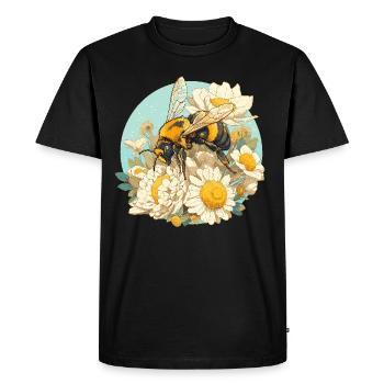 Abeilles Abeille - T-shirt Premium bio Homme - noir - Devant - Nico (187cm)