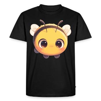 Bees Bee - Men's Premium Organic T-Shirt - black - Front - Nico (187cm)