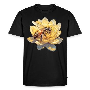 Bees Bee - Men's Premium Organic T-Shirt - black - Front - Nico (187cm)