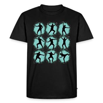 Breakdance Kids pour les Breakdancers de danse - T-shirt Premium bio Homme - noir - Devant - Nico (187cm)