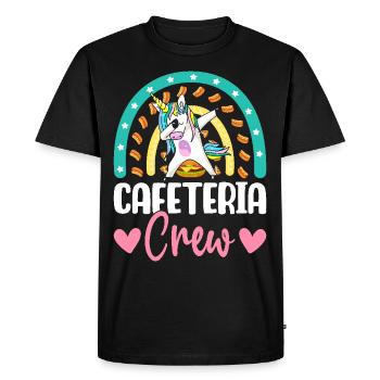 Cafeteria Crew Lunch Lady Illustration for - Men's Premium Organic T-Shirt - black - Front - Nico (187cm)