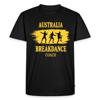 Breakdance Coach Motif – Dancer Outfit with Style - Men's Premium Organic T-Shirt - black - Front - Nico (187cm)