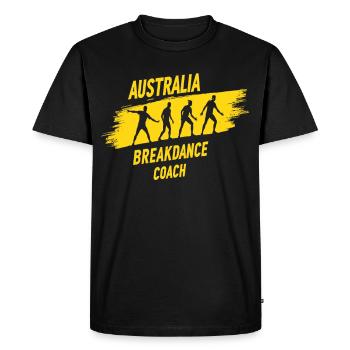Breakdance Coach Motif – Dancer Outfit with Style - Men's Premium Organic T-Shirt - black - Front - Nico (187cm)