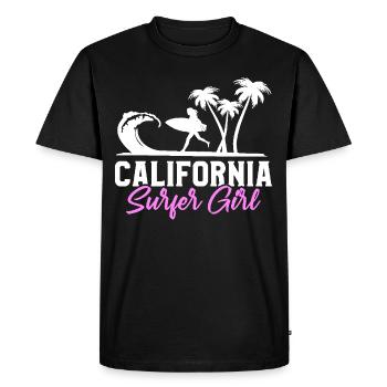 Surfeur de Californie Surfeur Surfeur - T-shirt Premium bio Homme - noir - Devant - Nico (187cm)