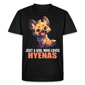 Hyène Hyène - T-shirt Premium bio Homme - noir - Devant - Nico (187cm)