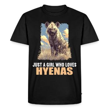 Hyène Hyène - T-shirt Premium bio Homme - noir - Devant - Nico (187cm)