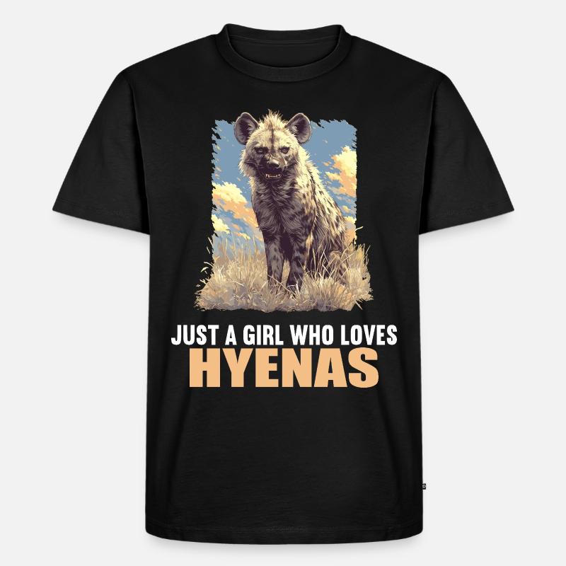 Hyänen Hyäne - Männer Premium Bio T-Shirt - Schwarz