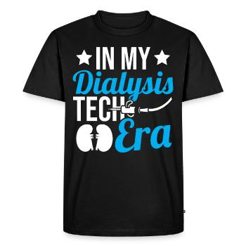 À l’époque de la technologie de la dialyse - T-shirt Premium bio Homme - noir - Devant - Nico (187cm)