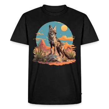 Chacals Chacal - T-shirt Premium bio Homme - noir - Devant - Nico (187cm)