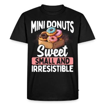 Beignets Beignets - T-shirt Premium bio Homme - noir - Devant - Nico (187cm)
